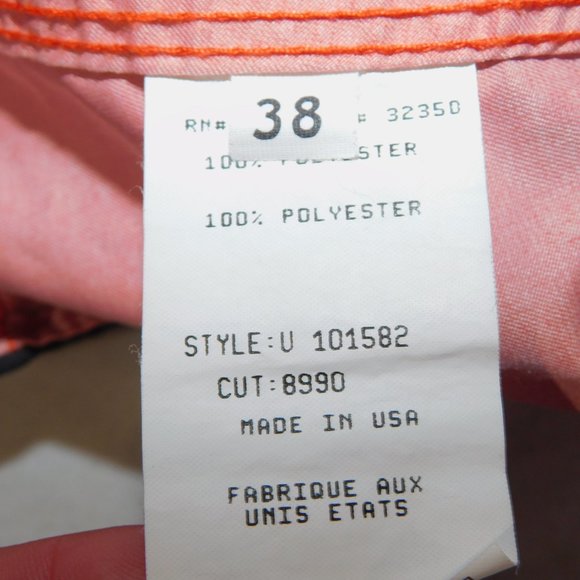 Quiksilver Mens 38 Unlined Orange Black Gray Board Shorts - Picture 2 of 9